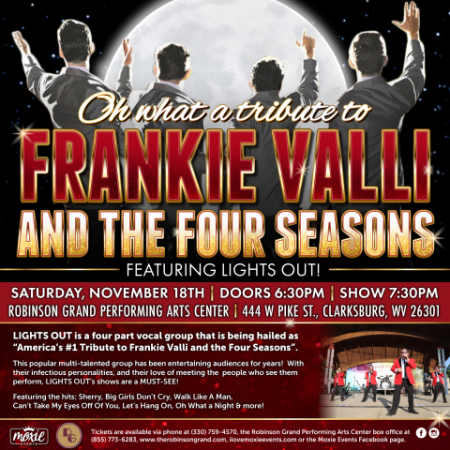 Lights Out: a Tribute to Frankie Valli and the Four Seasons